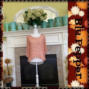 Blu Pepper lightweight striped top, size S